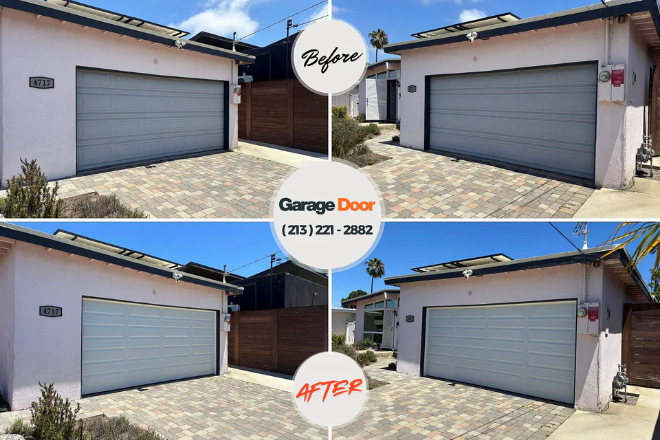 Before and after: garage door repair Conshohocken, PA